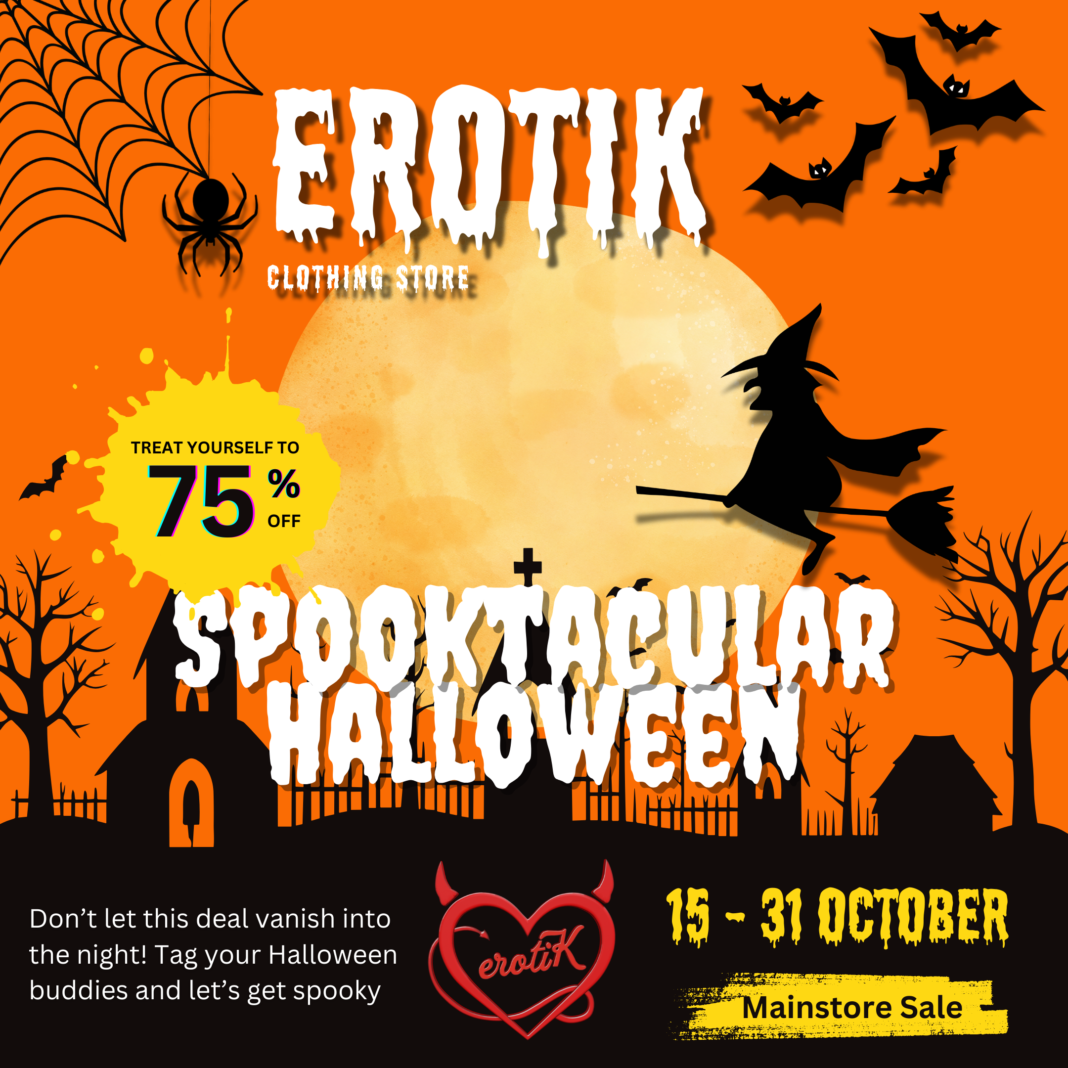 IT’S A SPOOKTACULAR HALLOWEEN SALE AT EROTIK!