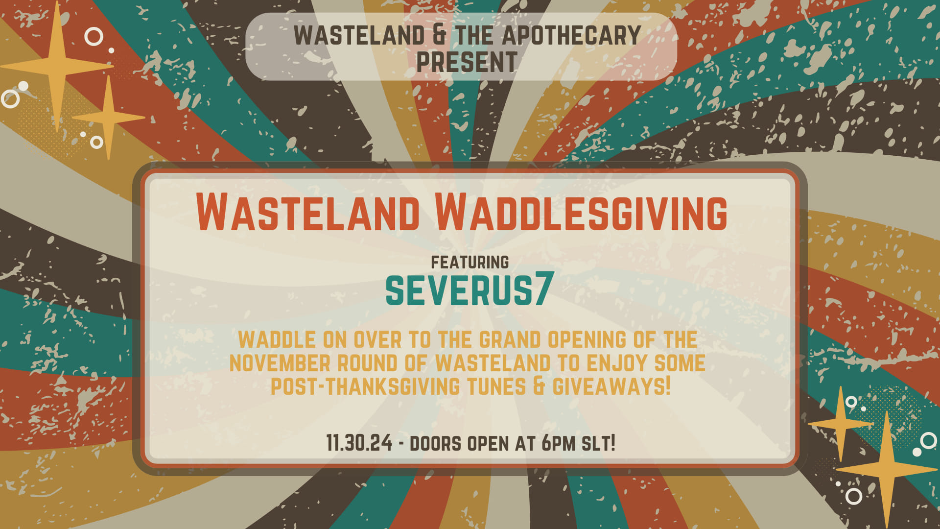 WASTELAND WADDLESGIVING WITH DJ SERVERUS7 AT THE WASTELAND EVENT!