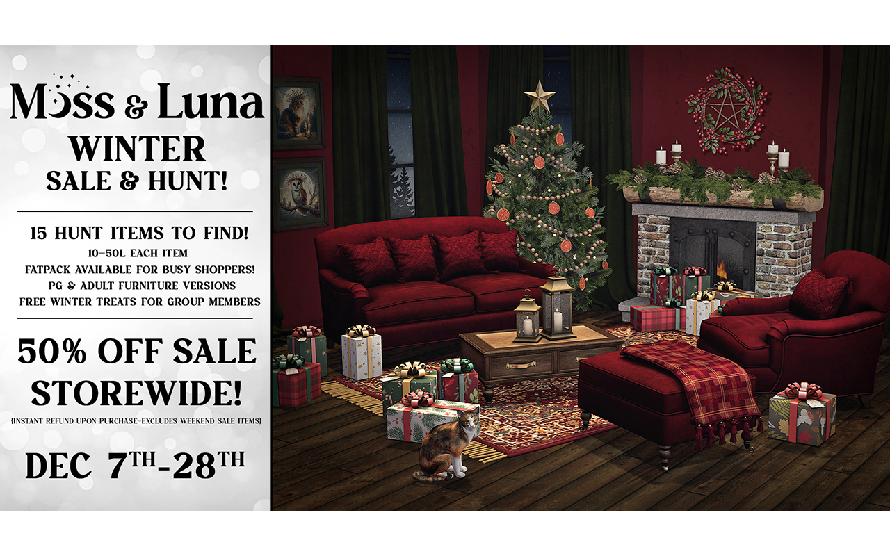 COME CHECK OUT THE MOSS & LUNA WINTER HUNT (AND SALE)