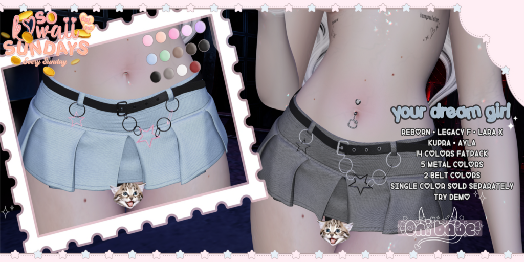 Your Dream Girl Skirt - Ayla/Inithium/Legacy/MaitreyaX/Reborn	&lt;a href=&quot;https://maps.secondlife.com/secondlife/ANGELICA/210/133/3201&quot;&gt;Teleport&lt;/a&gt;