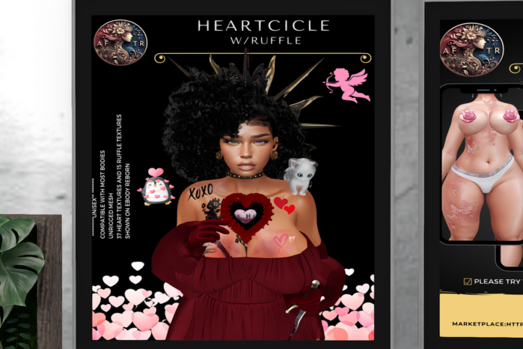 Heartcicle w/Ruffle Holdable, L$300