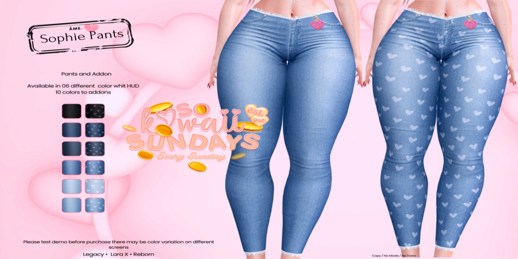 Sophie Pants - Legacy/MaitreyaX/Reborn	&lt;a href=&quot;http://maps.secondlife.com/secondlife/The%20Venue/106/42/24&quot;&gt;Teleport&lt;/a&gt;