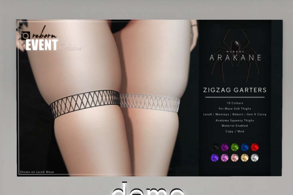 ZigZag Garters, L$249