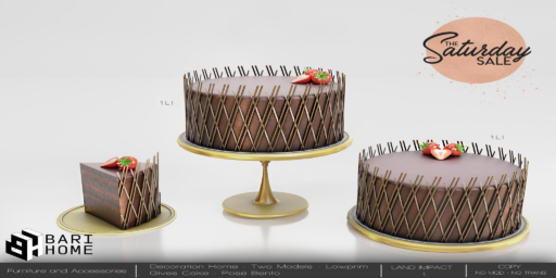 Belgian Chocolate Pie Decor Set	&lt;a href=&quot;http://maps.secondlife.com/secondlife/Magic%20Sky/196/142/2022&quot;&gt;Teleport&lt;/a&gt;