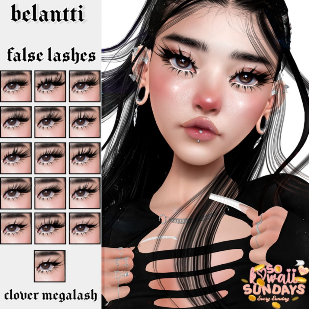 False Lashes - Clover Megalash	&lt;a href=&quot;http://maps.secondlife.com/secondlife/Legenda/183/91/698&quot;&gt;Teleport&lt;/a&gt;