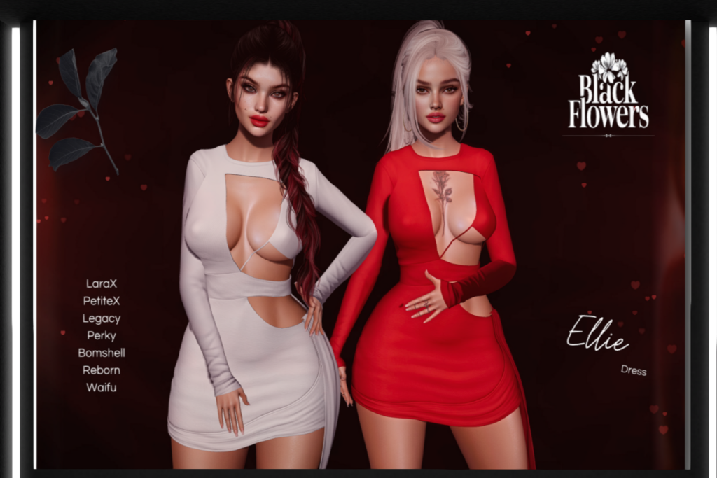 Ellie Dress - Legacy/MaitreyaX/Reborn/+mods, L$275 each/L$1650 FP