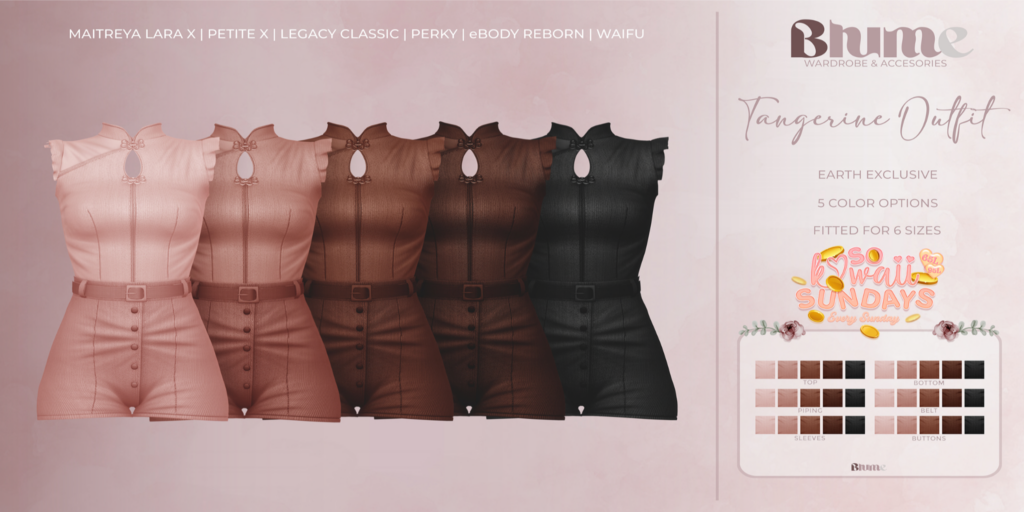 Tangerine Outfit - Legacy/MaitreyaX/Reborn/+mods	&lt;a href=&quot;http://maps.secondlife.com/secondlife/Bruschetta/148/47/1301&quot;&gt;Teleport&lt;/a&gt;