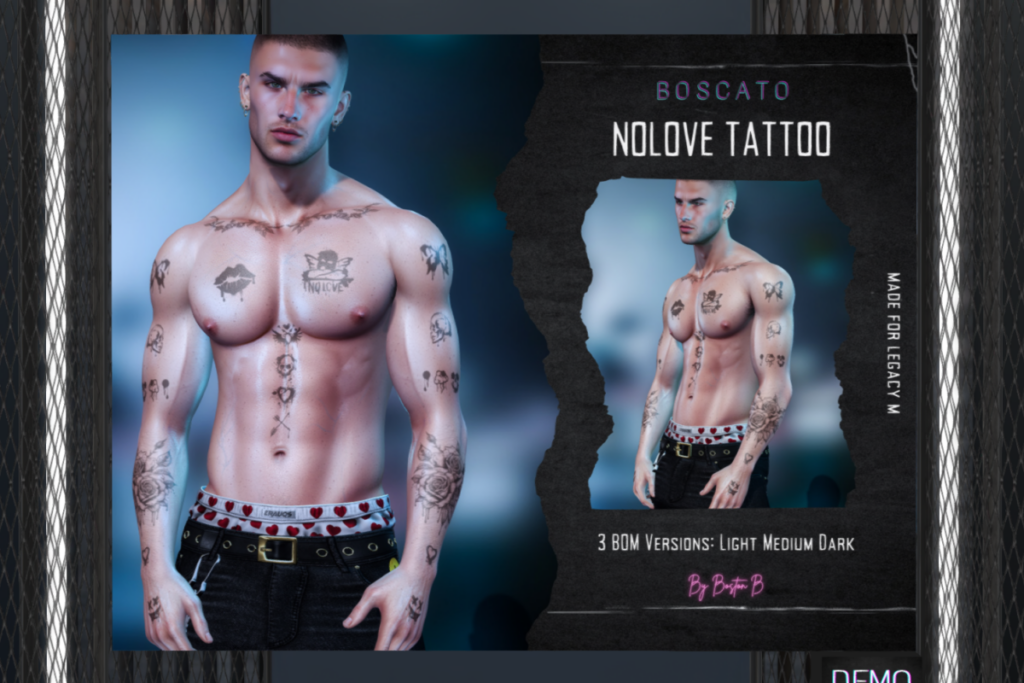 Nolove Tattoo - BOM, L$199