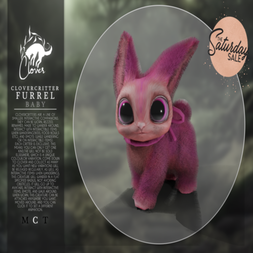 Baby Furrell Interactive Pet	&lt;a href=&quot;https://maps.secondlife.com/secondlife/RAWR/190/133/21&quot;&gt;Teleport&lt;/a&gt;