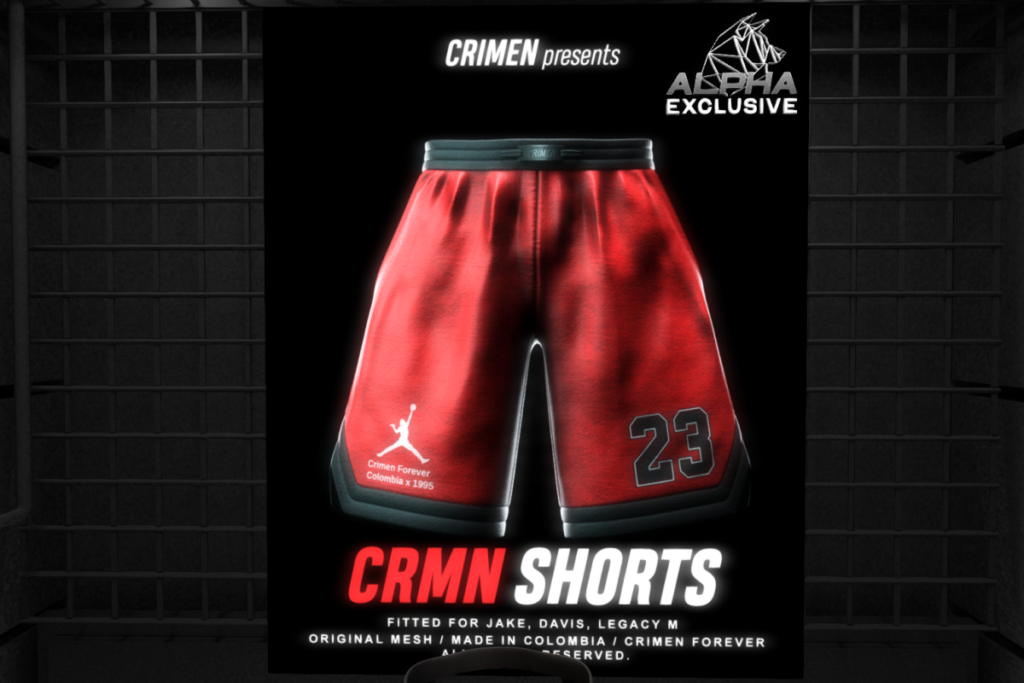 CRMN Shorts - Davis/Jake/Legacy, L$180 each/L$500 FP																								OBRIEN