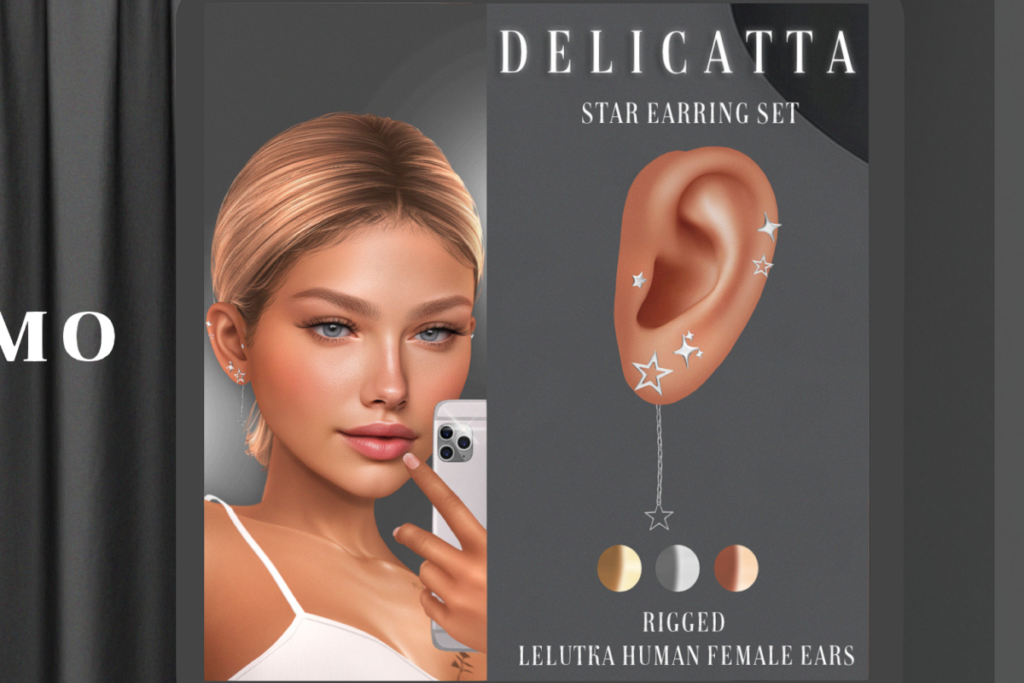 Star Earring Set - EvoX F Ears, L$199