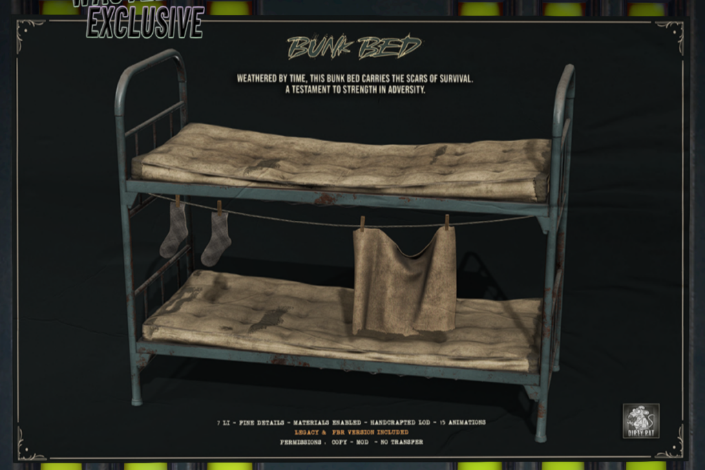 Bunk Bed, L$395