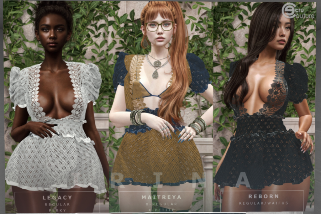 Irina Dress - Legacy/MaitreyaX/Reborn/+mods, L$499 each FP/L$1499 MP