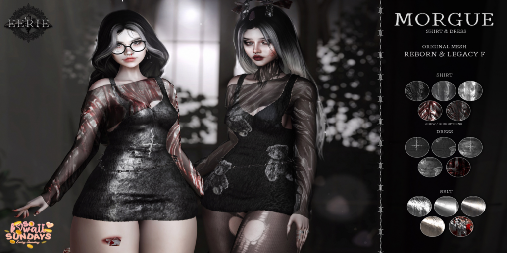 Morgue Outfit - Legacy/Reborn	&lt;a href=&quot;http://maps.secondlife.com/secondlife/Elites/154/64/2815&quot;&gt;Teleport&lt;/a&gt;