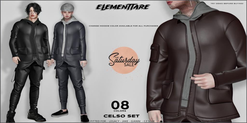 Celso Set - CZ Slim/Gianni/Jake/Legacy	&lt;a href=&quot;http://maps.secondlife.com/secondlife/Heartbreak/131/129/166&quot;&gt;Teleport&lt;/a&gt;