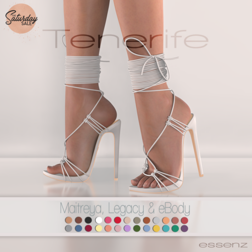 Tenerife Heels - Legacy/Maitreya/Reborn	&lt;a href=&quot;https://maps.secondlife.com/secondlife/Essenz/128/128/23&quot;&gt;Teleport&lt;/a&gt;