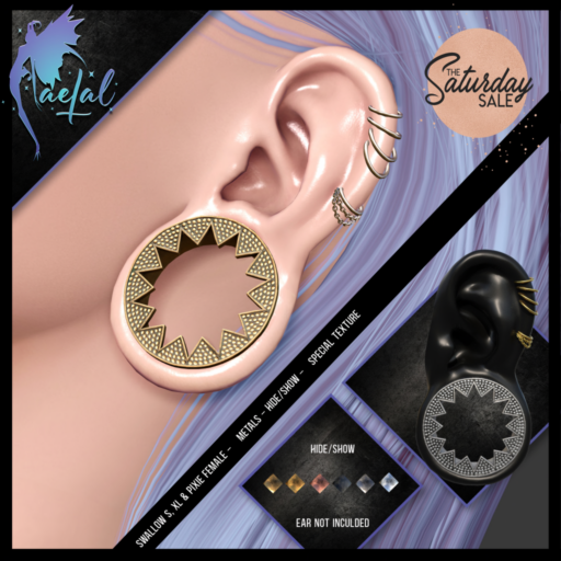 Ear 69 Earrings - Swallow Gauged F S+XL+Pixie	&lt;a href=&quot;http://maps.secondlife.com/secondlife/Cult%20Coven/207/92/41&quot;&gt;Teleport&lt;/a&gt;