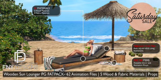 Wooden Sun Lounger	&lt;a href=&quot;http://maps.secondlife.com/secondlife/Fallen%20New%20York/128/106/2236&quot;&gt;Teleport&lt;/a&gt;