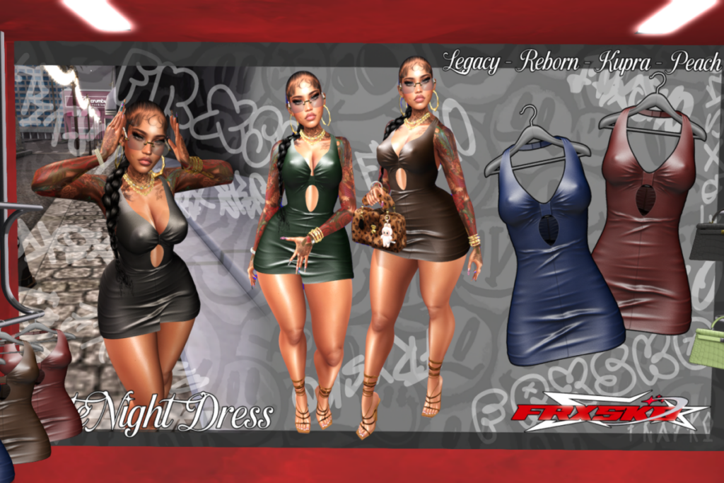 Date Night Dress -  Inithium/Legacy/Peach/Reborn, L$249 each/L$899 FP