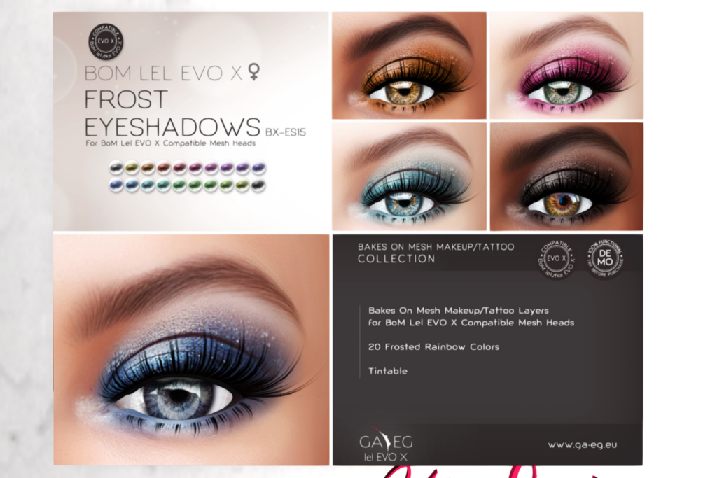 Frost Eyeshadows - EvoX, L$380