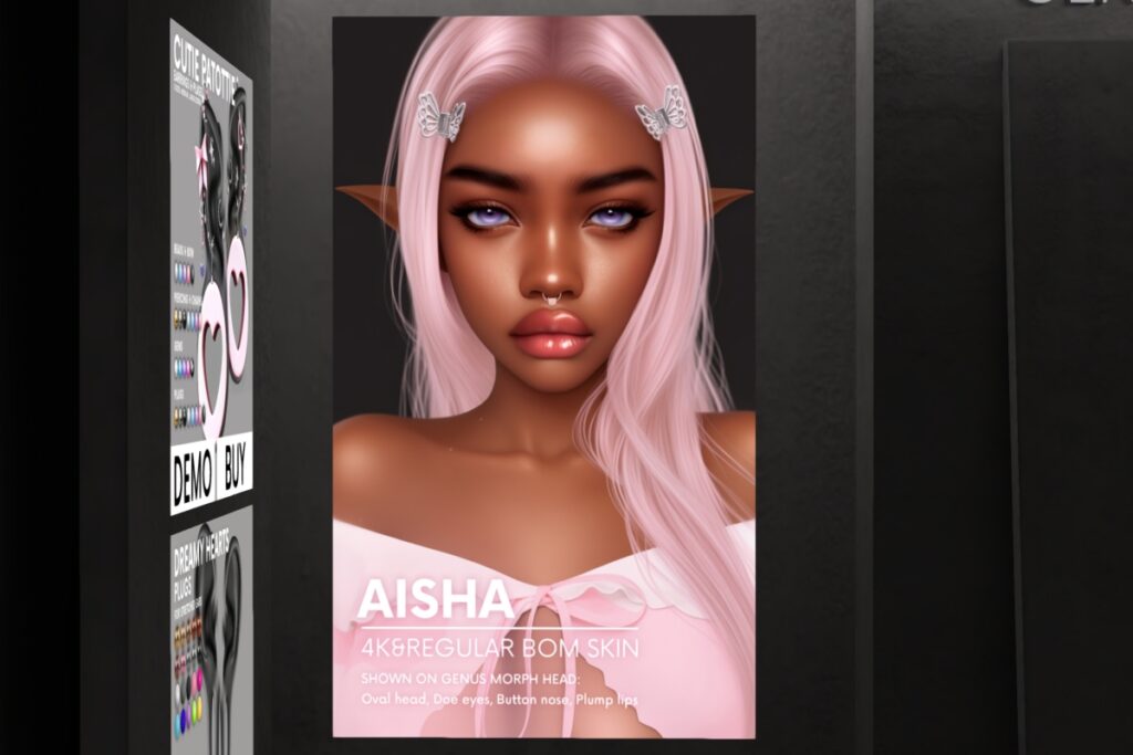 Aisha Skin - Genus, L$650 each/L$1750 FP