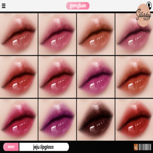 Jeju Lipgloss - EvoX	&lt;a href=&quot;http://maps.secondlife.com/secondlife/Hidden%20Village/41/43/788&quot;&gt;Teleport&lt;/a&gt;