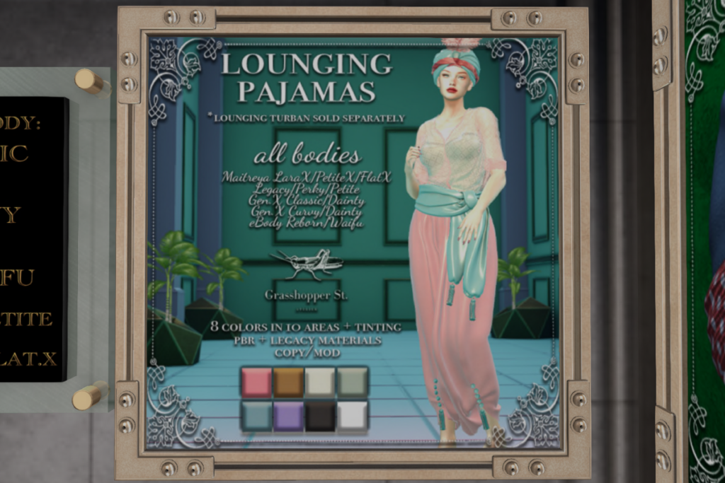 Lounging Pajamas - GenX/Legacy/MaitreyaX/Reborn/+mods, L$1050