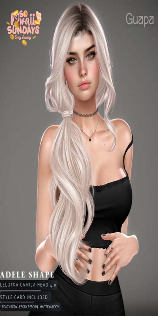 Adele Shape - EvoX Camila/Legacy/Maitreya/Reborn	&lt;a href=&quot;http://maps.secondlife.com/secondlife/Oasis%20Beach/100/158/1475&quot;&gt;Teleport&lt;/a&gt;