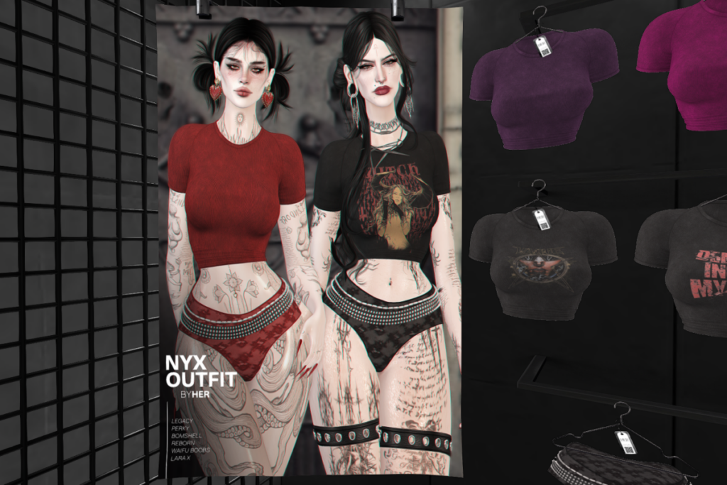 Nyx Outfit - Legacy/MaitreyaX/Reborn/+mods, L$199 each/L$1299 FP