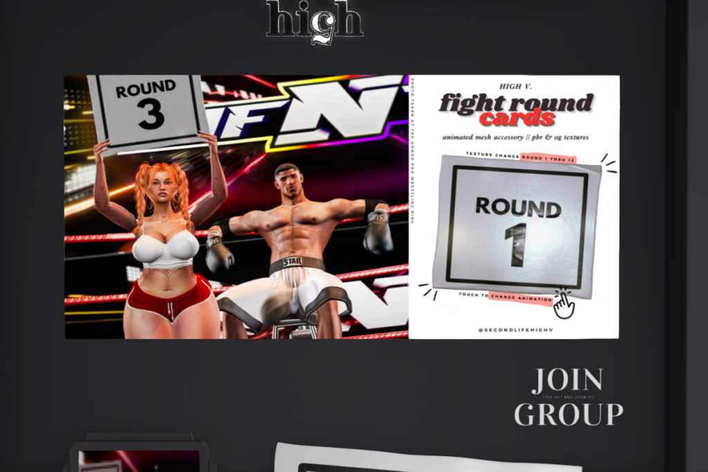 Fight Round Cards, L$199