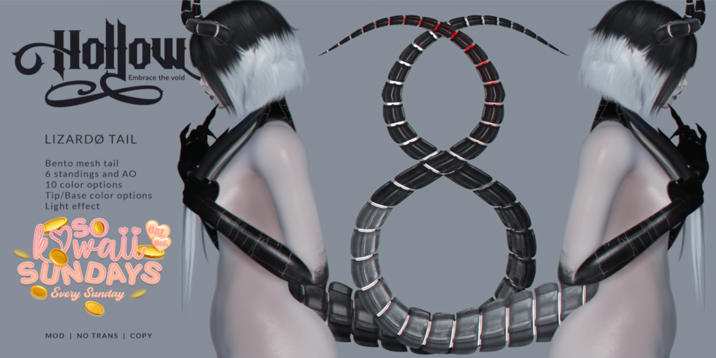 Lizardo Mesh Tail	&lt;a href=&quot;http://maps.secondlife.com/secondlife/Tomoeda/128/169/27&quot;&gt;Teleport&lt;/a&gt;