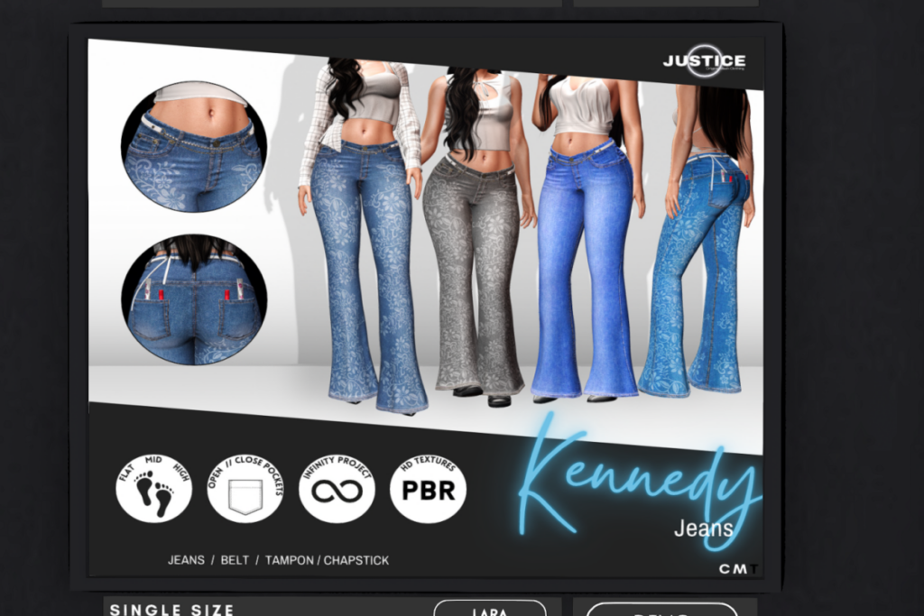 Kennedy Jeans - Legacy/Maitreya/Reborn/+mods, L$399 each/L$1699 FP