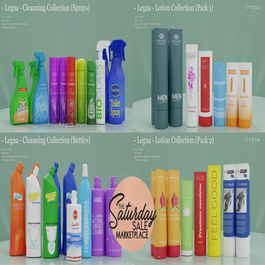 Cleaning Collection (Sprays) | Lotion Collection (Pack 1) | Cleaning Collection (Bottles) | Lotion Collection (Pack 2)