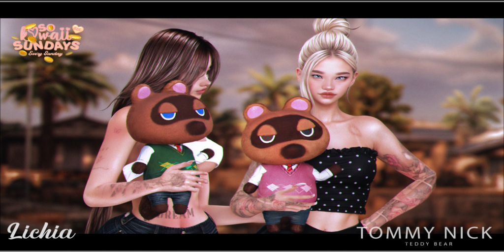 Tommy Nick Teddy Bear Holdable	&lt;a href=&quot;http://maps.secondlife.com/secondlife/Katoteros/136/74/2044&quot;&gt;Teleport&lt;/a&gt;