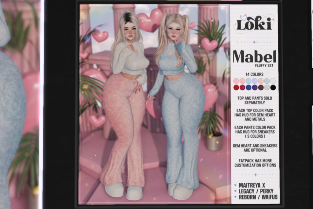 Mabel Fluffy Set - Legacy/MaitreyaX/Reborn/+mods, L$249-L$299 each/L$1099-L$1299 each FP