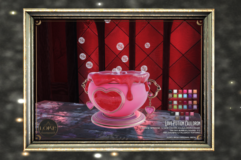 Love Potion Cauldron, L$300