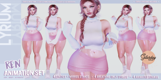 Ren Animations	&lt;a href=&quot;https://maps.secondlife.com/secondlife/Lunar%20and%20Friends/161/89/19&quot;&gt;Teleport&lt;/a&gt;