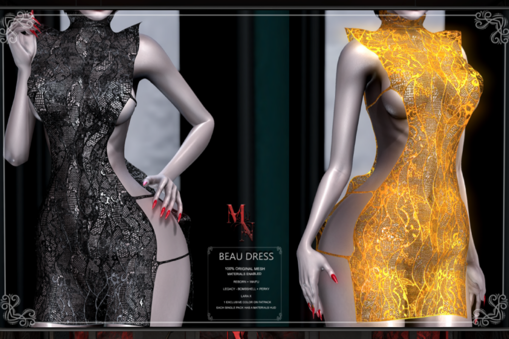 Beau Dress - Legacy/MaitreyaX/Reborn/+mods, L$320 each/L$1990 FP