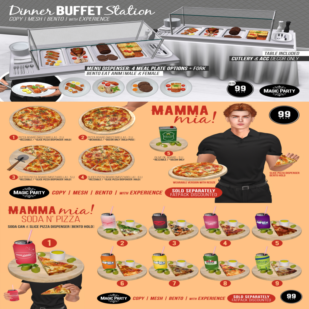 Dinner Buffet Station | Mamma Mia! | Mamma Mia! Soda n&#039; Pizza