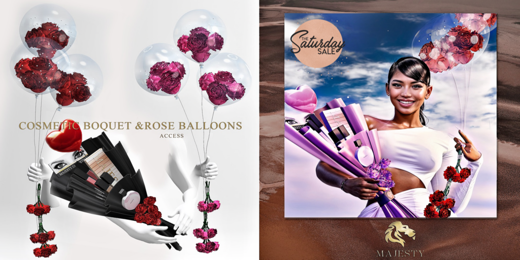 Cosmetics Bouquet &amp; Rose Ballons Holdables	&lt;a href=&quot;http://maps.secondlife.com/secondlife/River%20Village/216/193/2560&quot;&gt;Teleport&lt;/a&gt;