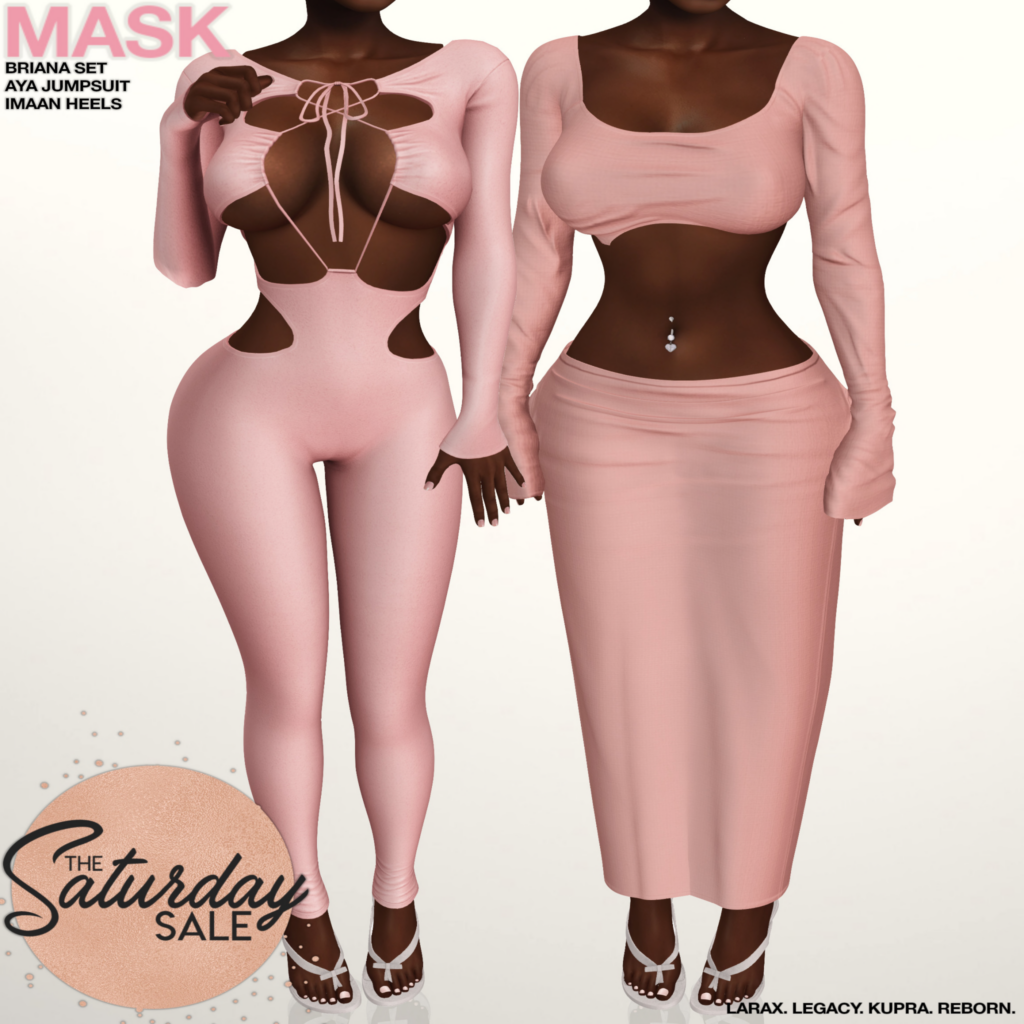 Briana Set, Aya Jumpsuit, Imaan Heels - Inithium/Legacy/MaitreyaX/Reborn	&lt;a href=&quot;http://maps.secondlife.com/secondlife/River%20Oaks/116/95/1791&quot;&gt;Teleport&lt;/a&gt;