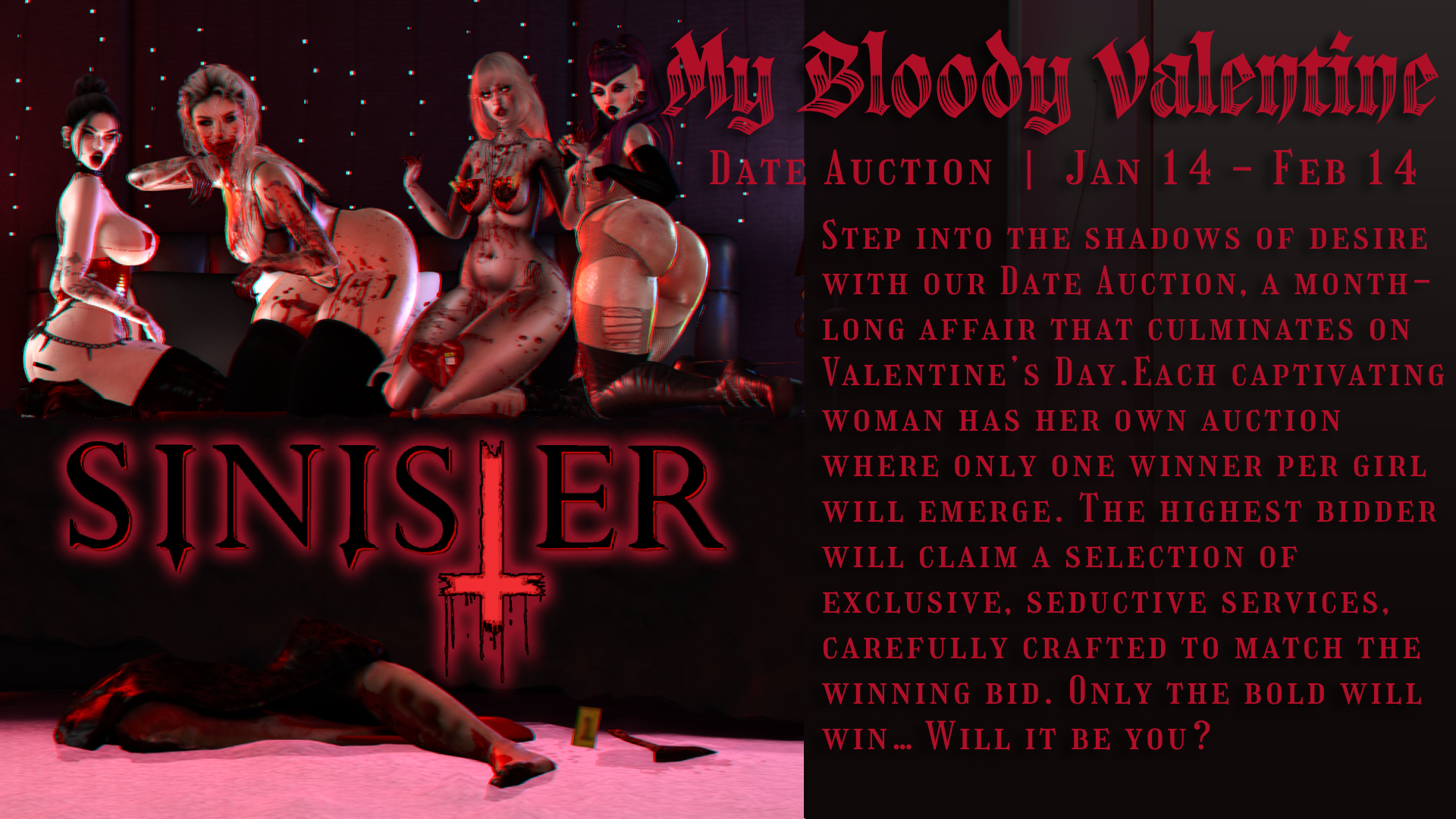 SINISTER’S MY BLOODY VALENTINE AUCTION IS LIVE!