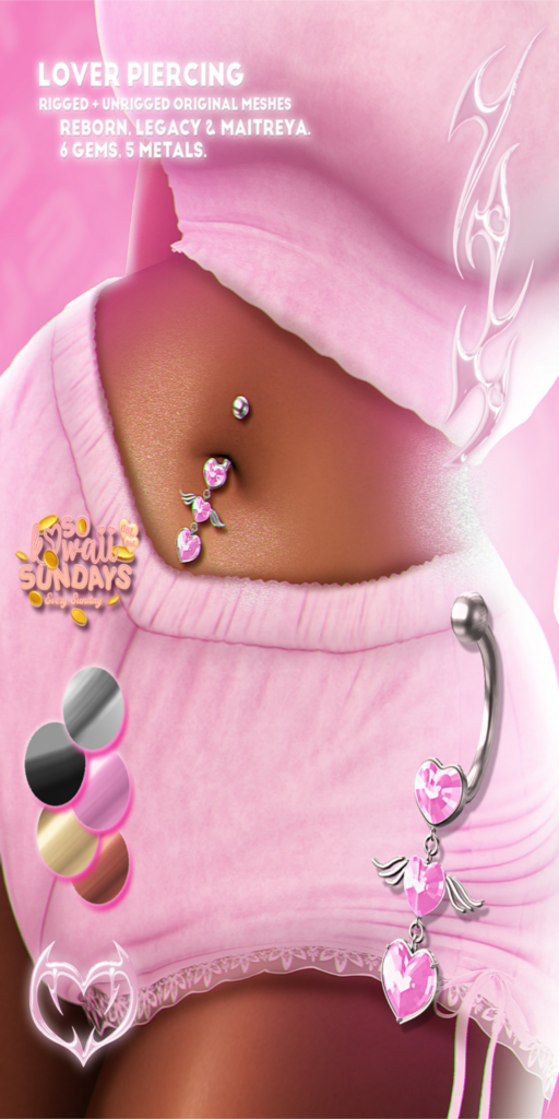 Lover Navel Piercing - Legacy/Maitreya/Reborn	&lt;a href=&quot;http://maps.secondlife.com/secondlife/Playboy/72/115/498&quot;&gt;Teleport&lt;/a&gt;