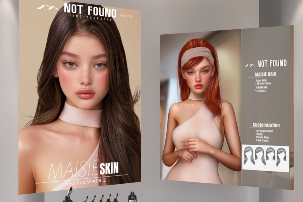 Maisie Skin - Evo X, L$775 each/L$1975 FP | Maisie Hair, L$239 each/L$539 FP