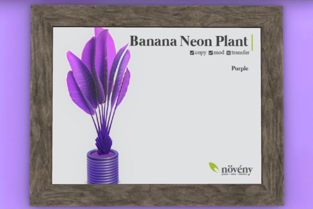 Banana Neon Plant, L$200 each