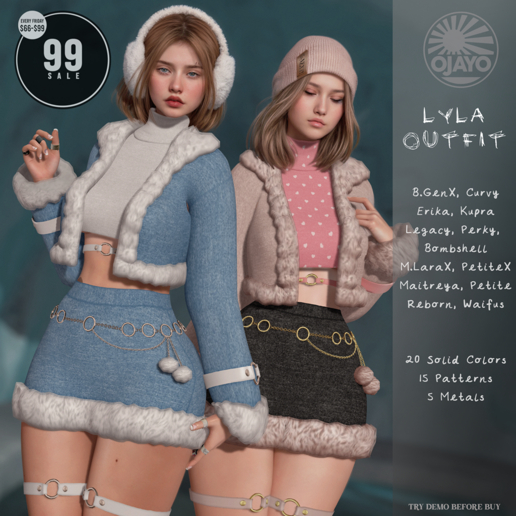 Lyla Outfit - Erika/GenX/Inithium/Legacy/Maitreya/Reborn/+mods