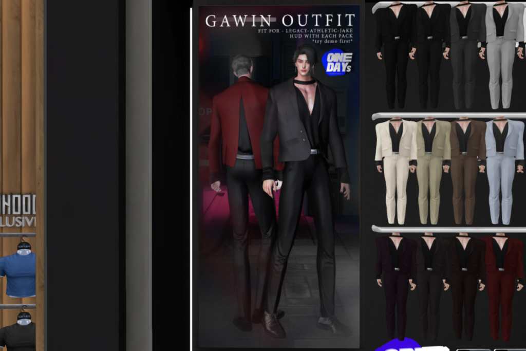 Gawin Outfit - Jake/Legacy, L$350 each/L$1500 FP