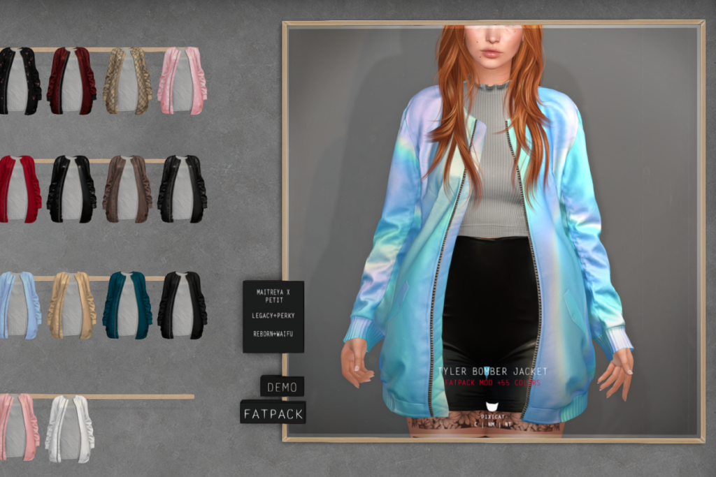 Tyler Bomber Jacket - Legacy/MaitreyaX/Reborn/+mods, L$257 each/L$1200 FP