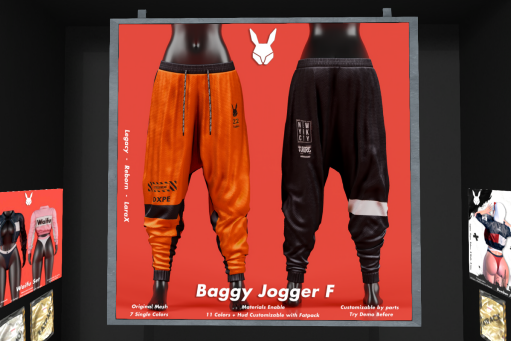 Baggy Jogger - Legacy/MaitreyaX/Reborn, L$249 each/L$999 FP