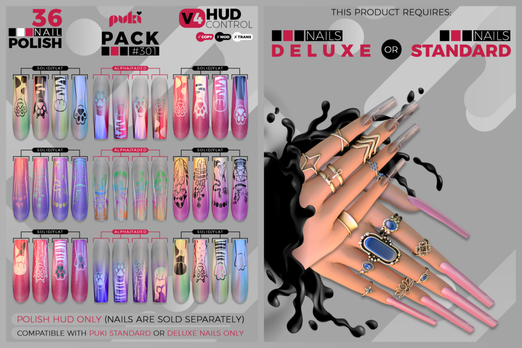 Puki Nails Polish Pack #301 - Puki Standard/Deluxe